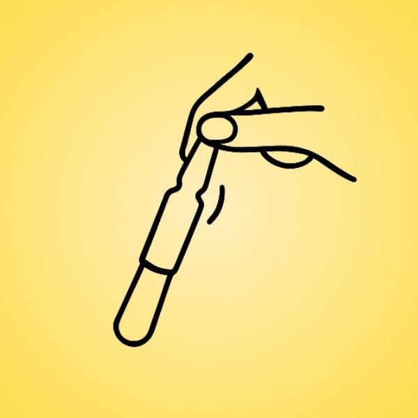 Open the ampoule