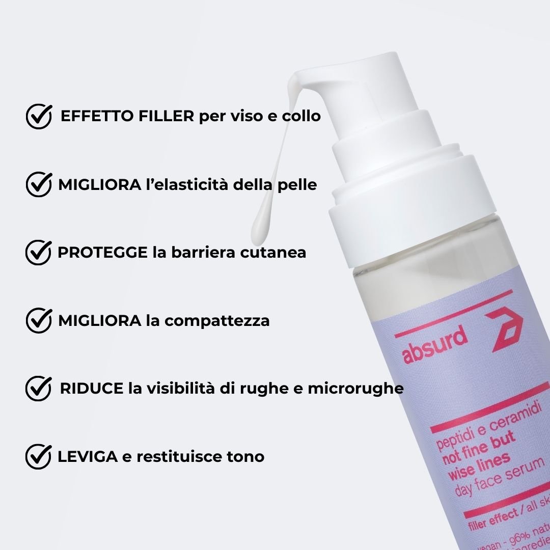ANTI-WRINKLE DAY SERUM WITH PEPTIDES AND CERAMIDES - NOT FINE BUT WISE LINES