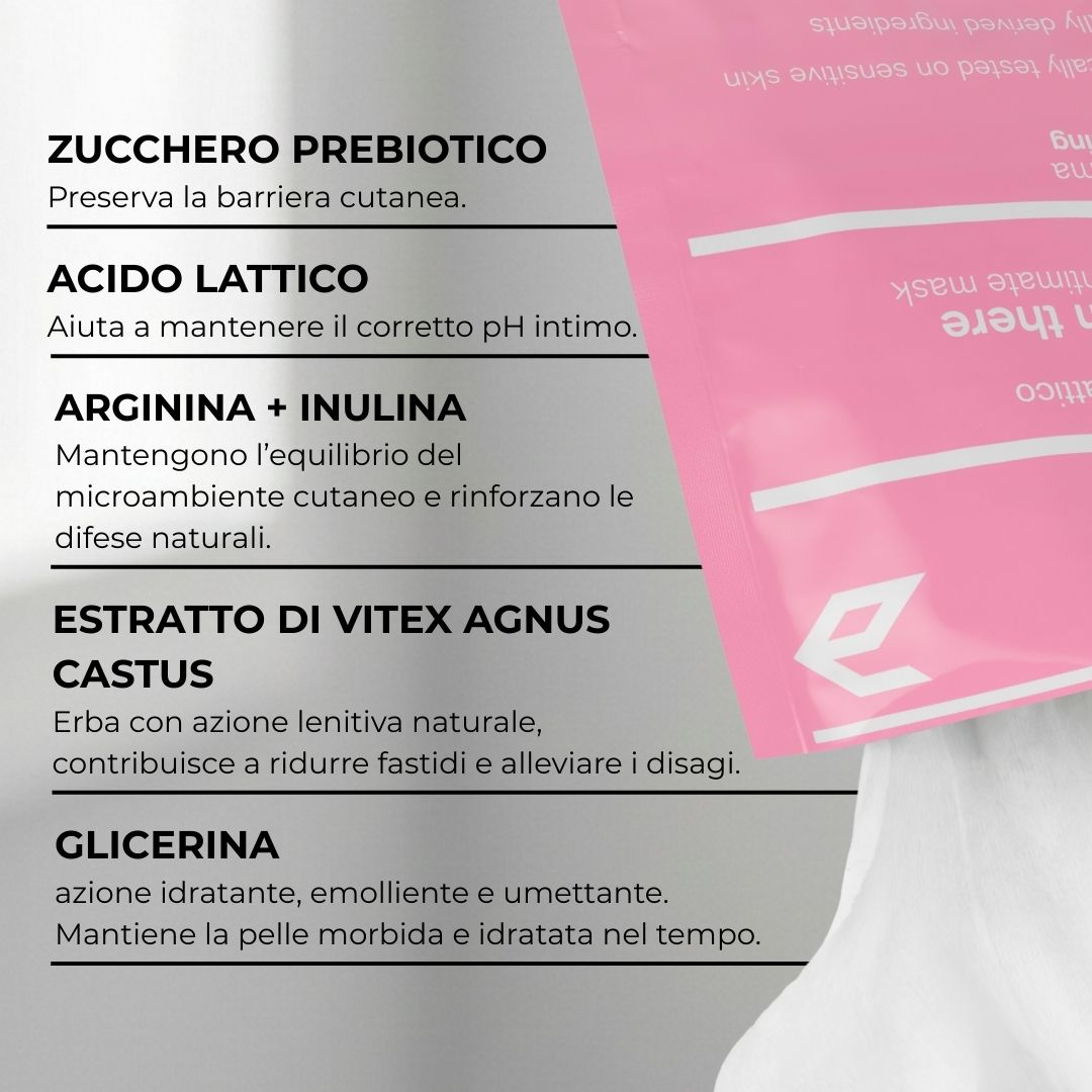 MASCHERA INTIMA ADDOLCENTE ED EMOLLIENTE CALM ME SOFLTY - 3 pezzi - HAPPY DOWN THERE