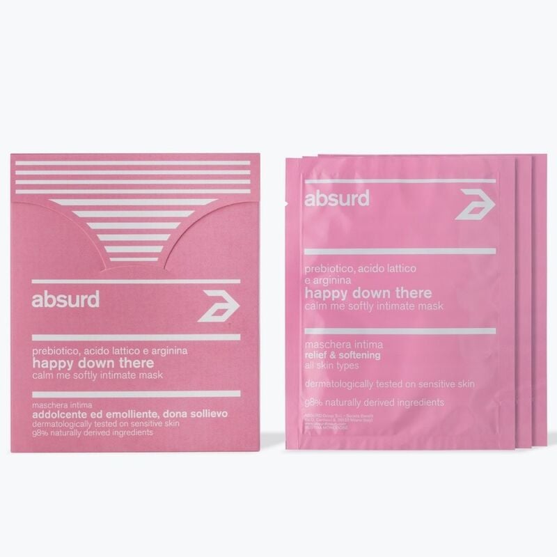 MASCHERA INTIMA ADDOLCENTE ED EMOLLIENTE CALM ME SOFLTY - 3 pezzi - HAPPY DOWN THERE
