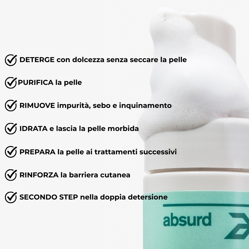 MOUSSE DETERGENTE VISO - PLAY DIRTY STAY CLEAN