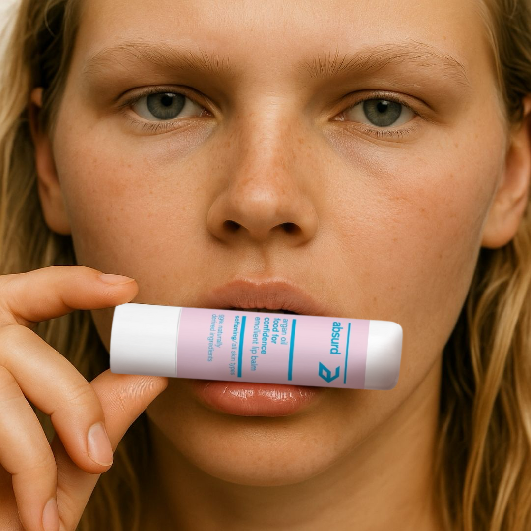 NOURISHING EMOLLIENT LIP BALM WITH ARGAN OIL - FOOD FOR CONFIDENCE
