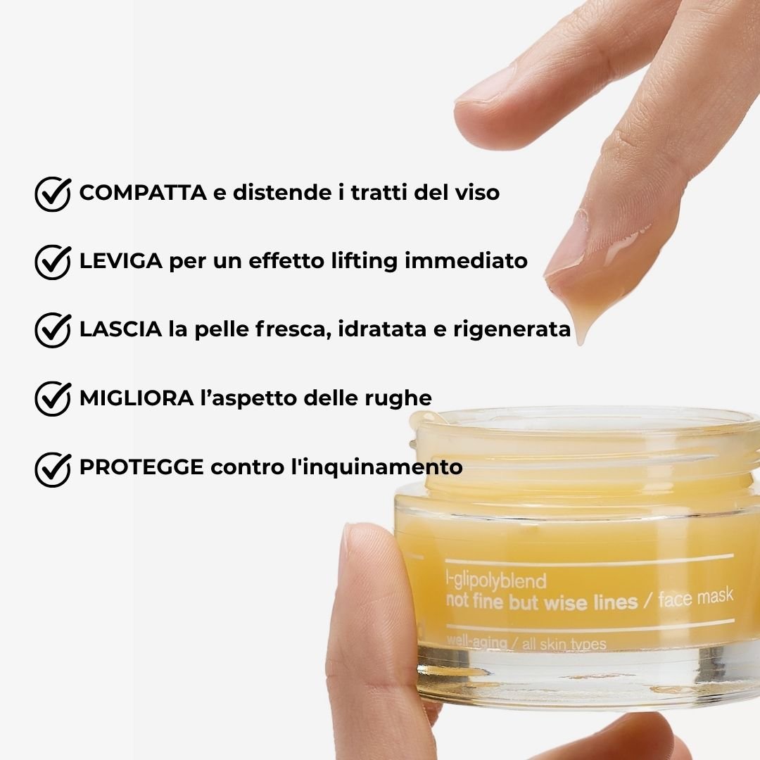 Anti-aging face mask - L-Glipolyblend not fine but wise lines