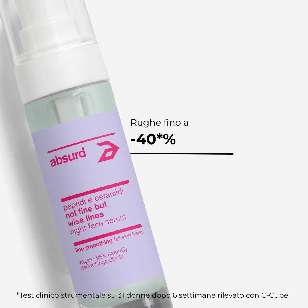 ANTI-WRINKLE NIGHT SERUM WITH PEPTIDES AND CERAMIDES - NOT FINE BUT WISE LINES