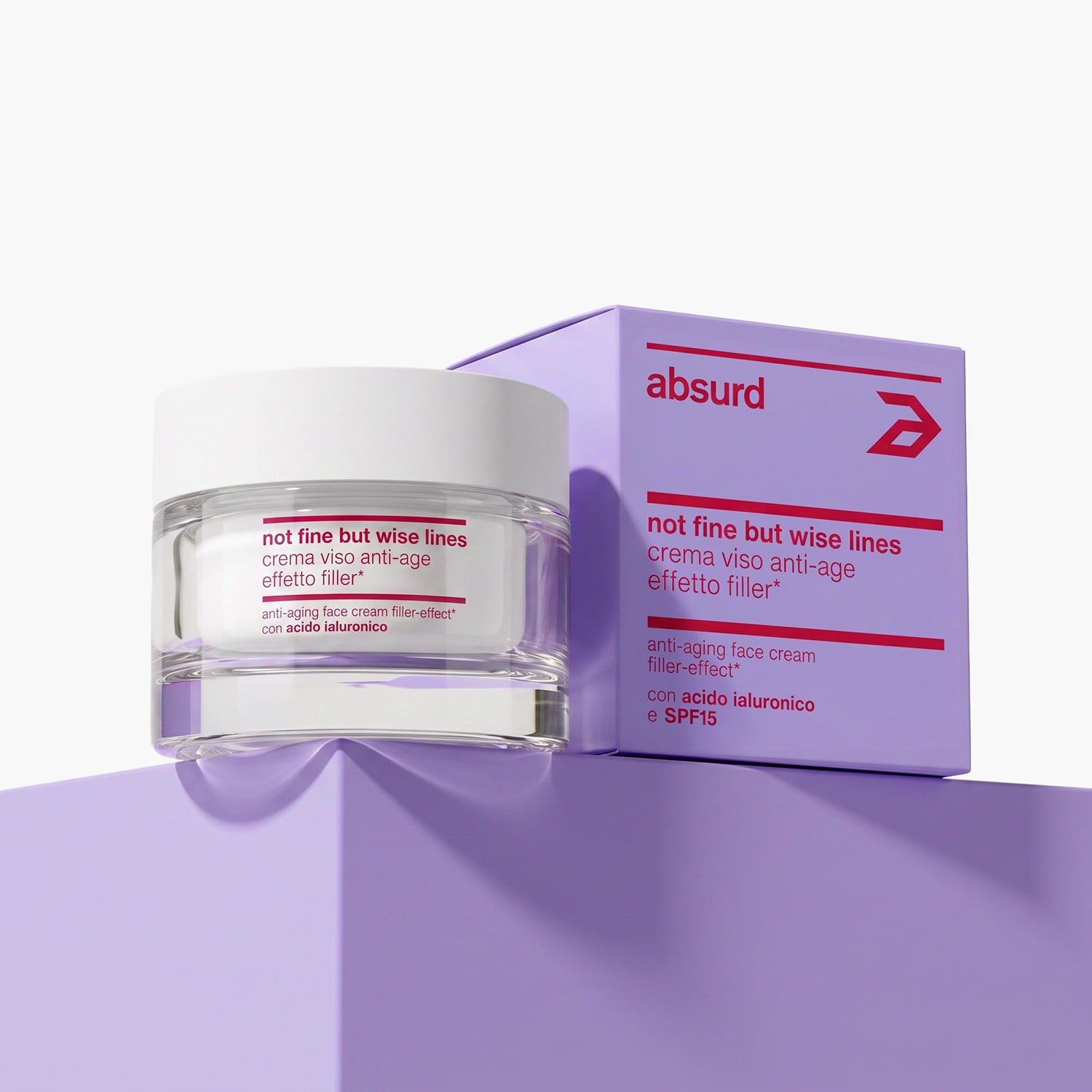FILLER-EFFECT FACE CREAM WITH HYALURONIC ACID - NOT FINE BUT WISE LINES