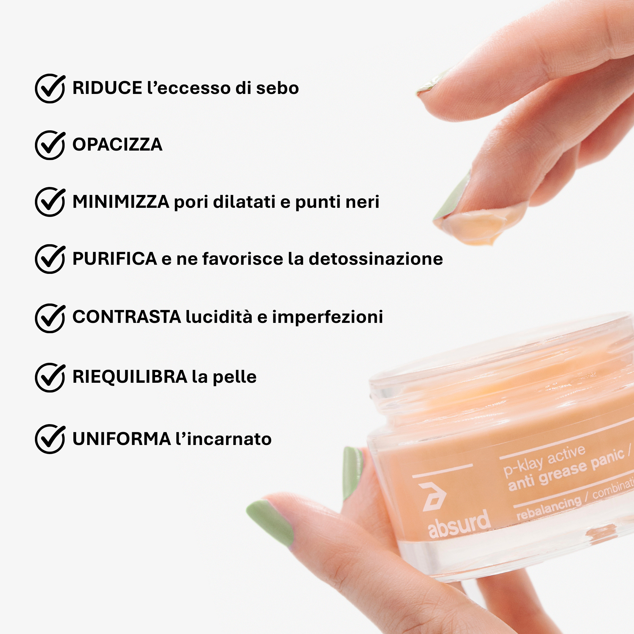 MASCHERA VISO RIEQUILIBRANTE - ANTI GREASE PANIC