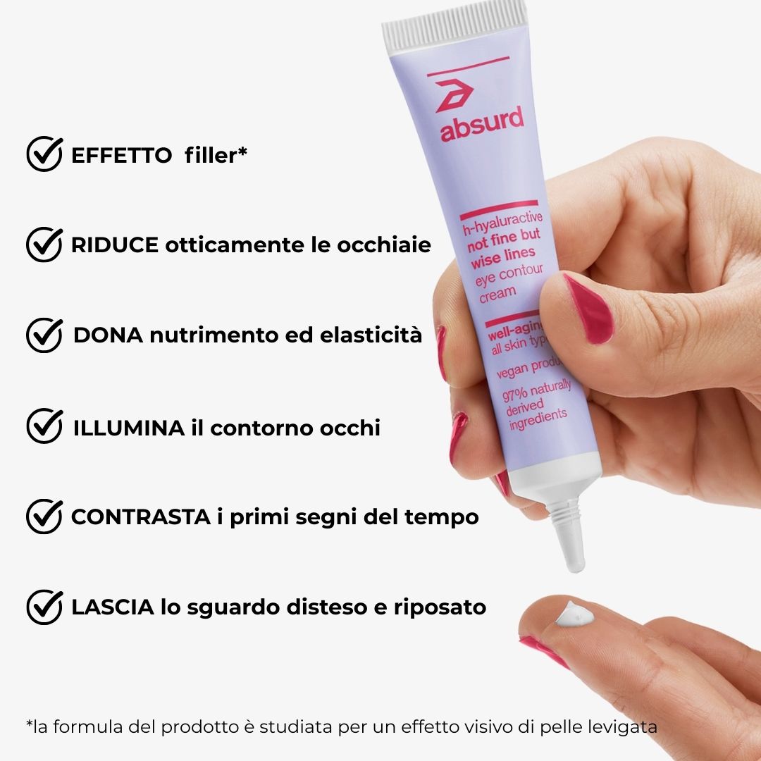 Anti-aging eye contour cream filler effect - Not Fine but Wise Lines 