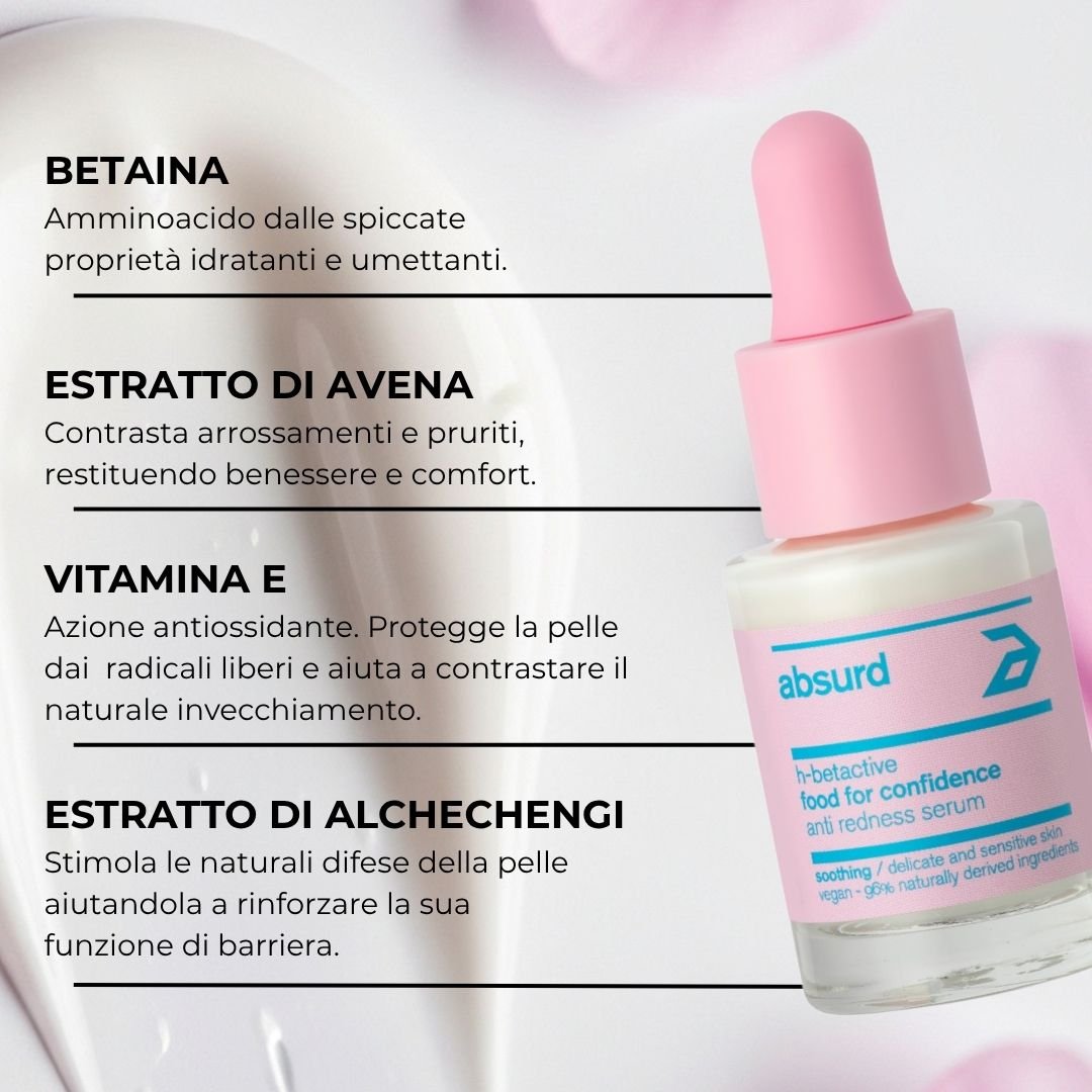 ANTI-REDNESS FACE SERUM WITH BETAINE - FOOD FOR CONFIDANCE