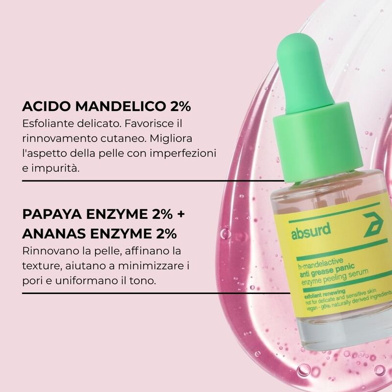 SIERO VISO PEELING ENZIMATICO - ANTI GREASE PANIC