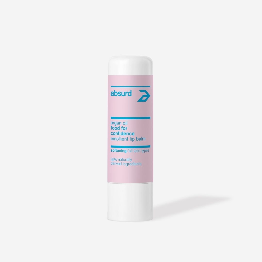 NOURISHING EMOLLIENT LIP BALM WITH ARGAN OIL - FOOD FOR CONFIDENCE