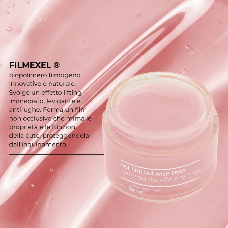 FACE MASK WITH TENSING EFFECT - NOT FINE BUT WISE LINES