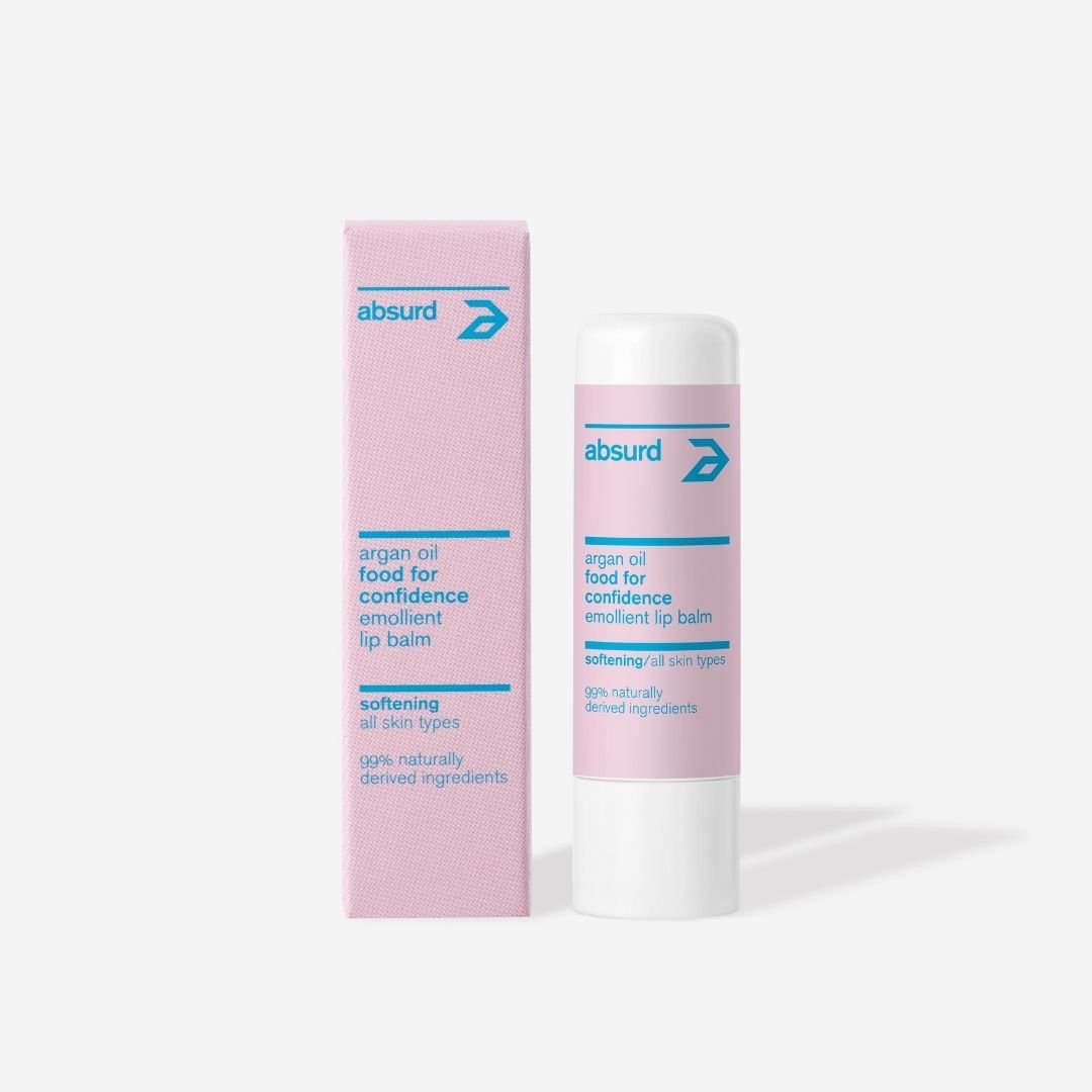 NOURISHING EMOLLIENT LIP BALM WITH ARGAN OIL - FOOD FOR CONFIDENCE